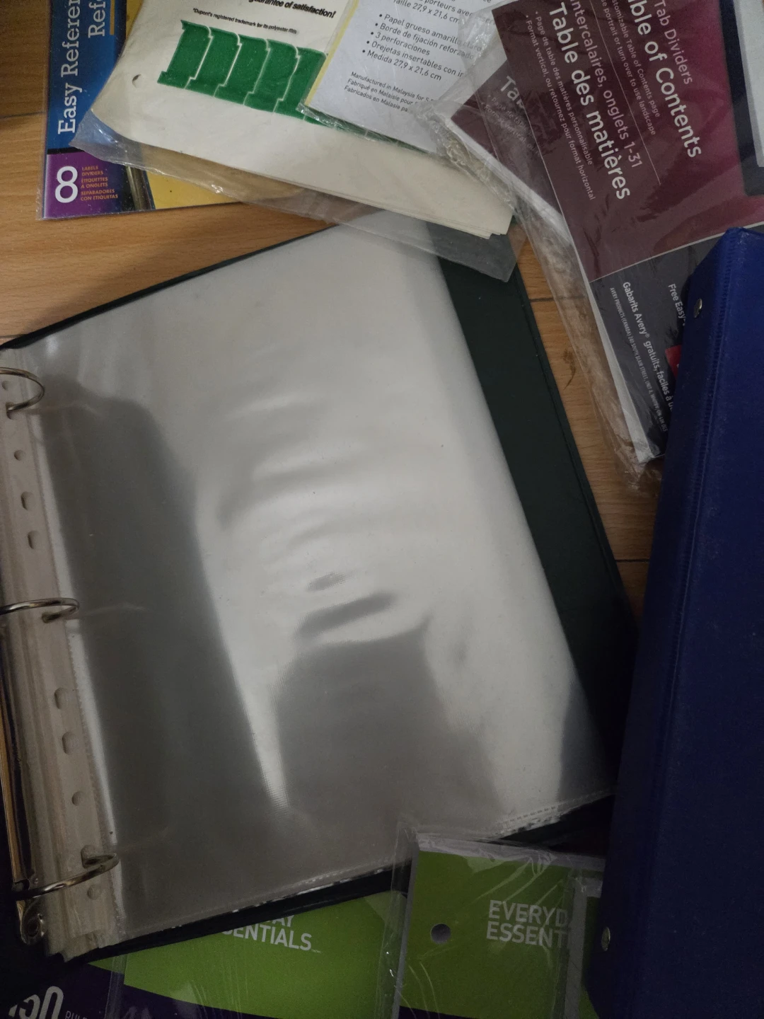 2 binders, 6 pack dividers, plastics and 4 packs lined paper - photo 5