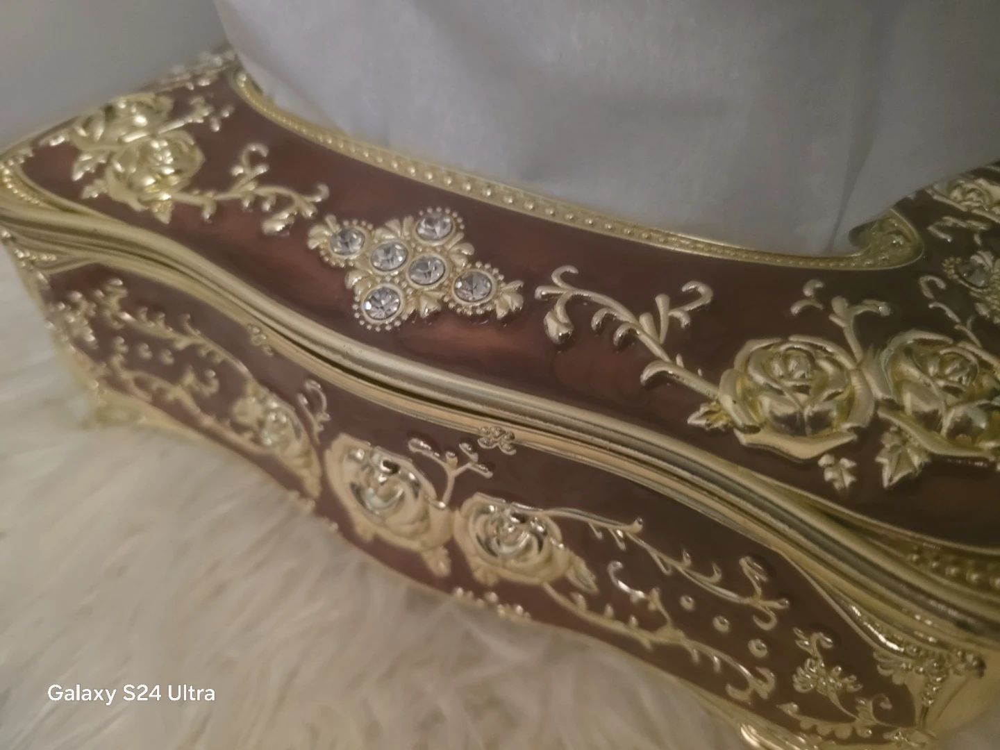 Decorative Tissue Box Holder - Ornate Rose Design - photo 2