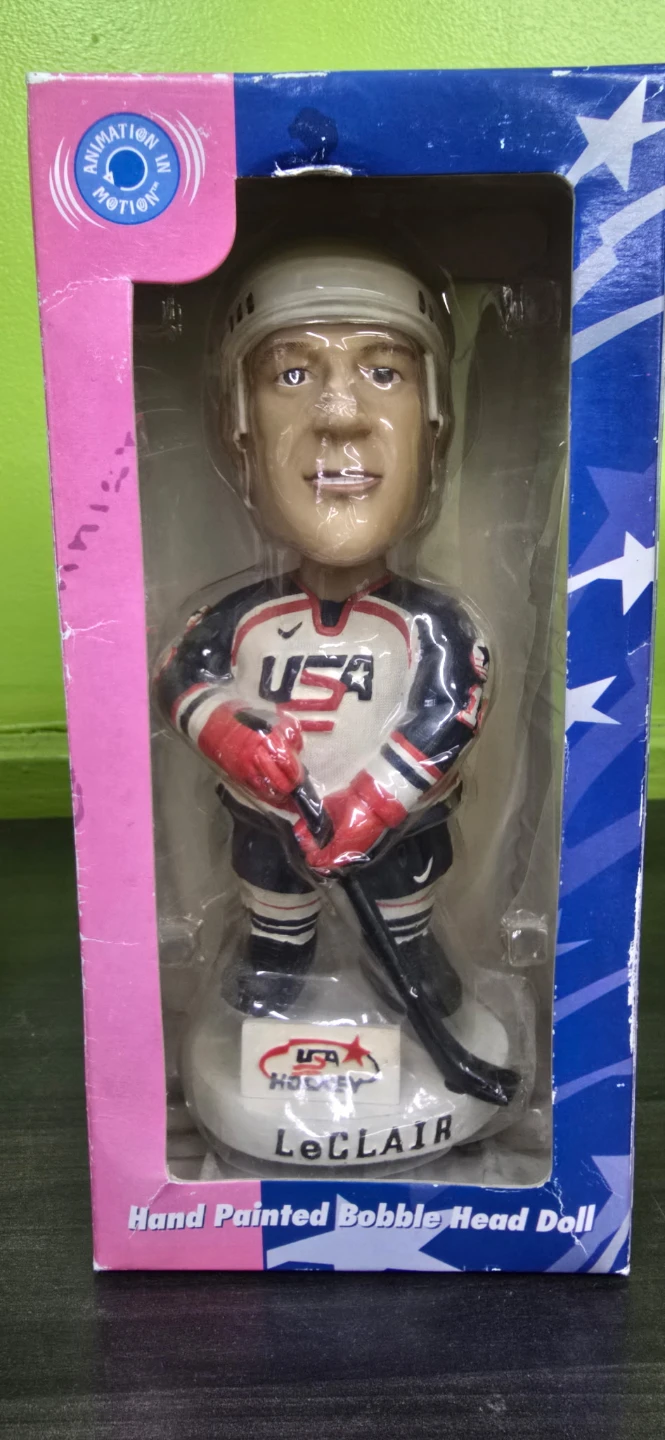 🏒 John LeClair USA Hockey Bobblehead (In Box) – $13