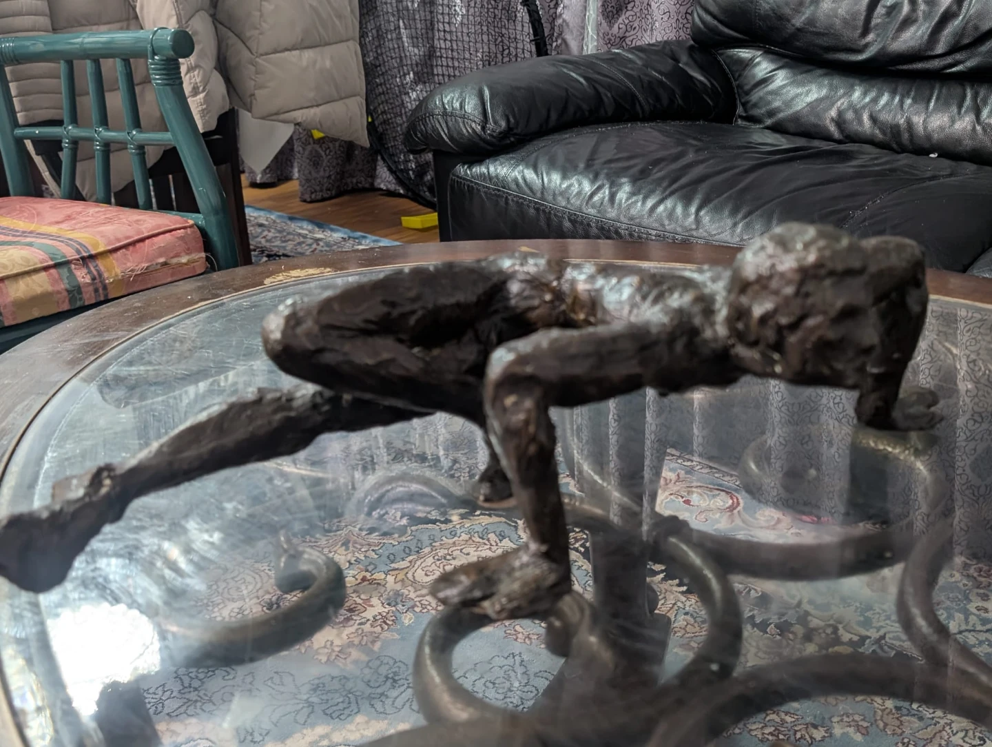 Bronze abstract figure sculpture - photo 2