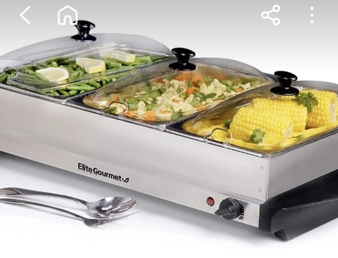 3-Tray Buffet Server for 2 sets