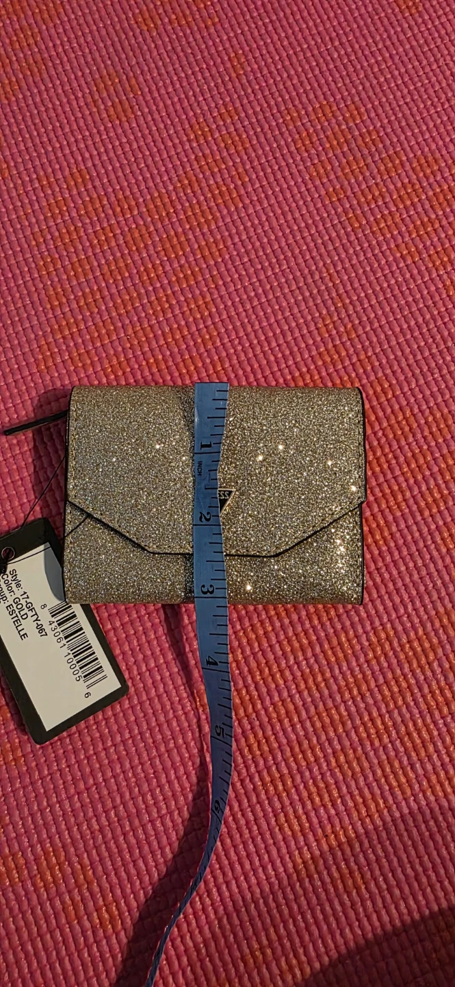 Guess Glitter Wallet - Gold - photo 5