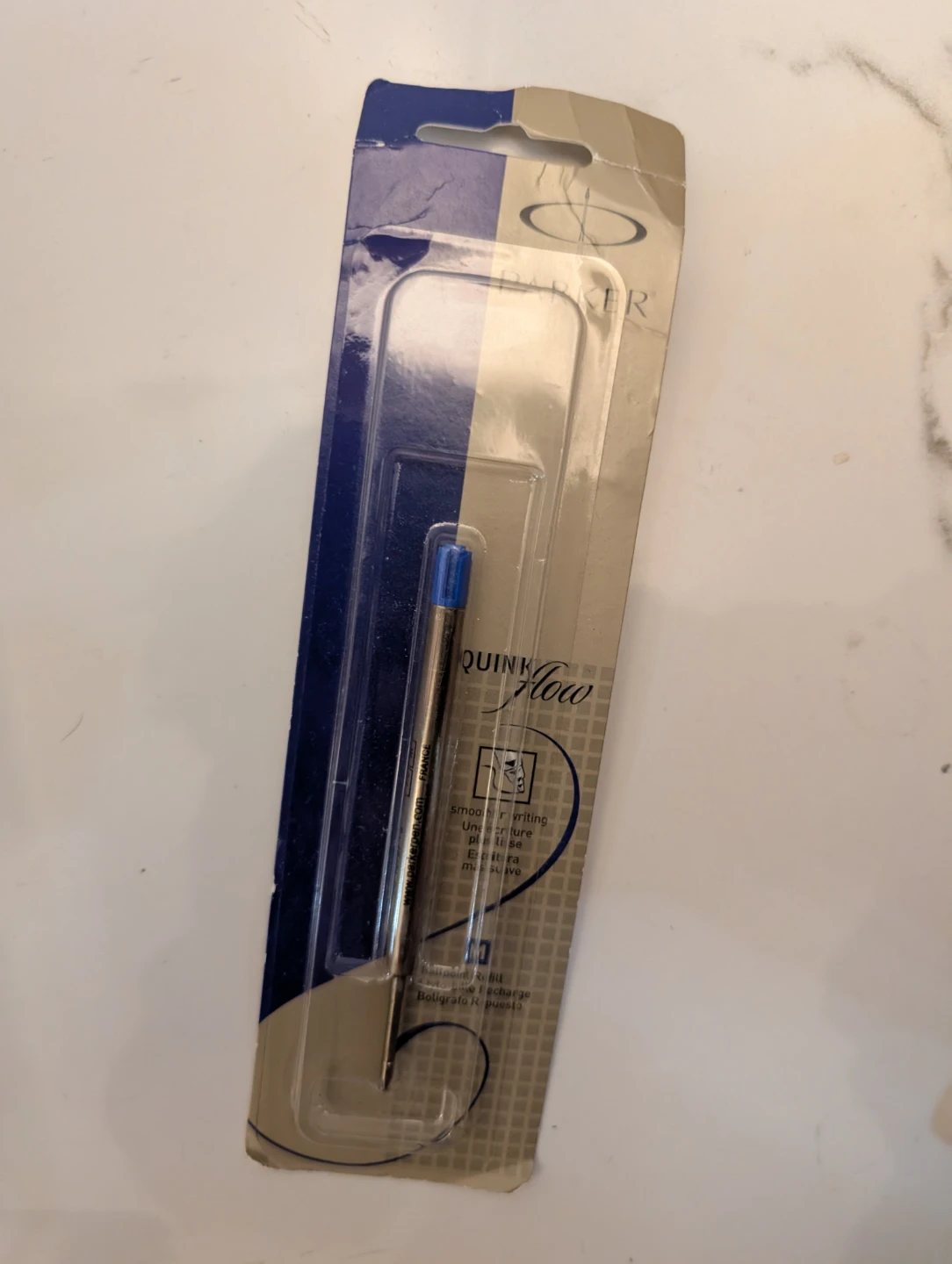 Parker Quinkflow Ballpoint Pen Refill - Medium Point, Blue Ink