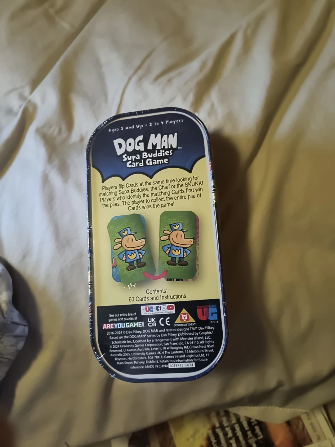 Dog Man Supa Buddies Card Game Tin - photo 2