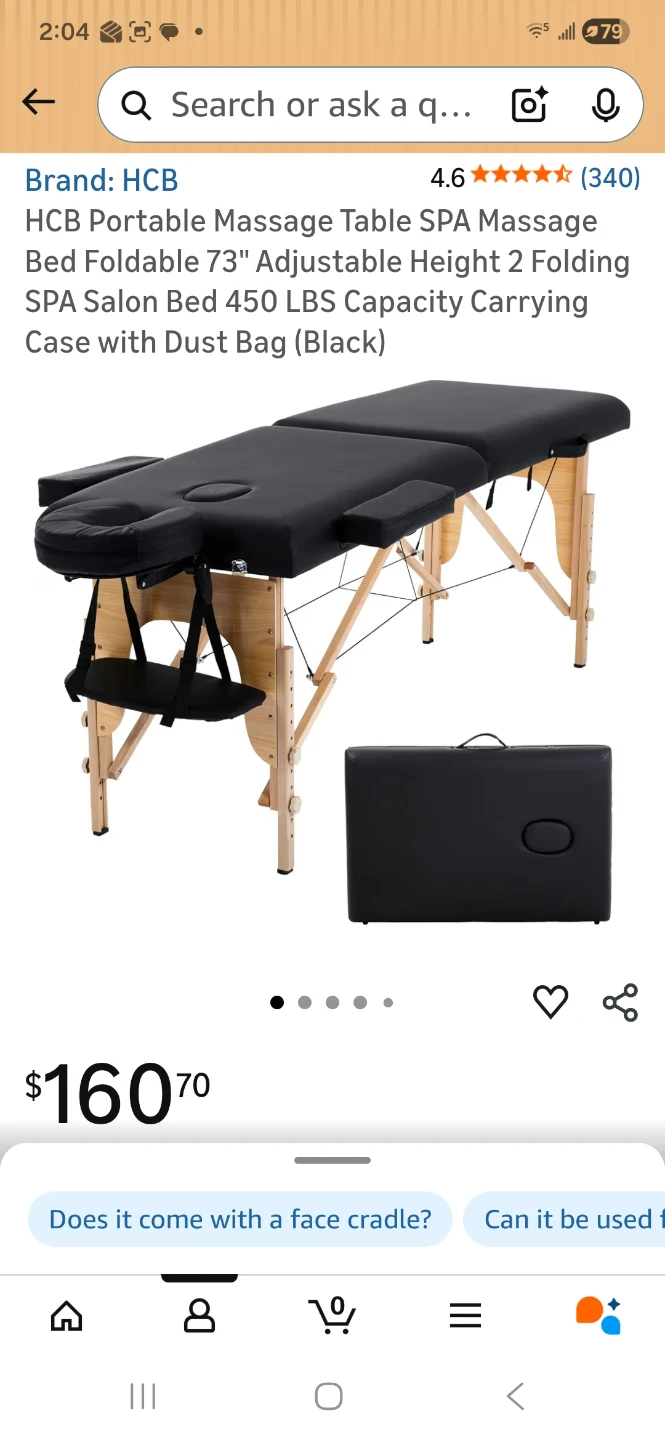 HCB Foldable Massage Table SPA Bed