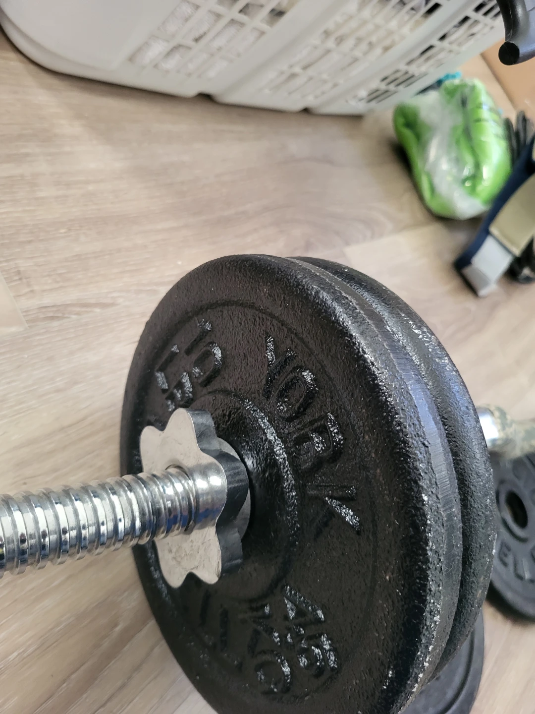 Curlbar + 50lbs plates - photo 4