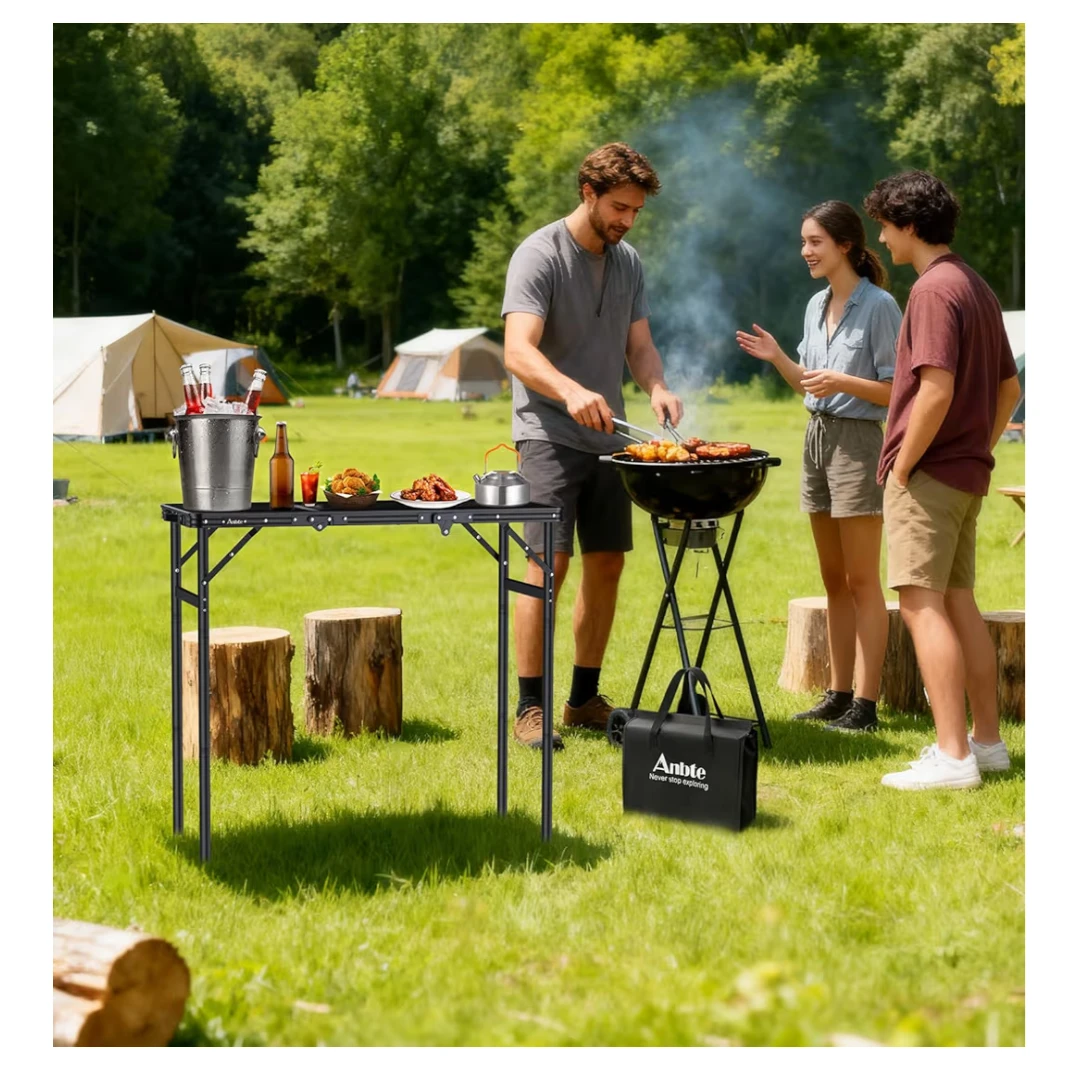 Tri-fold Grill Table - Black - photo 4