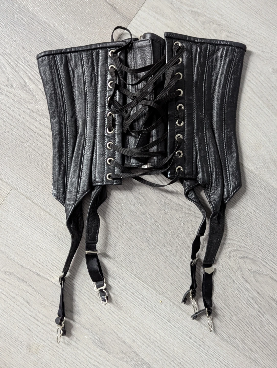 North Bound Leather Corset with Garters - photo 2