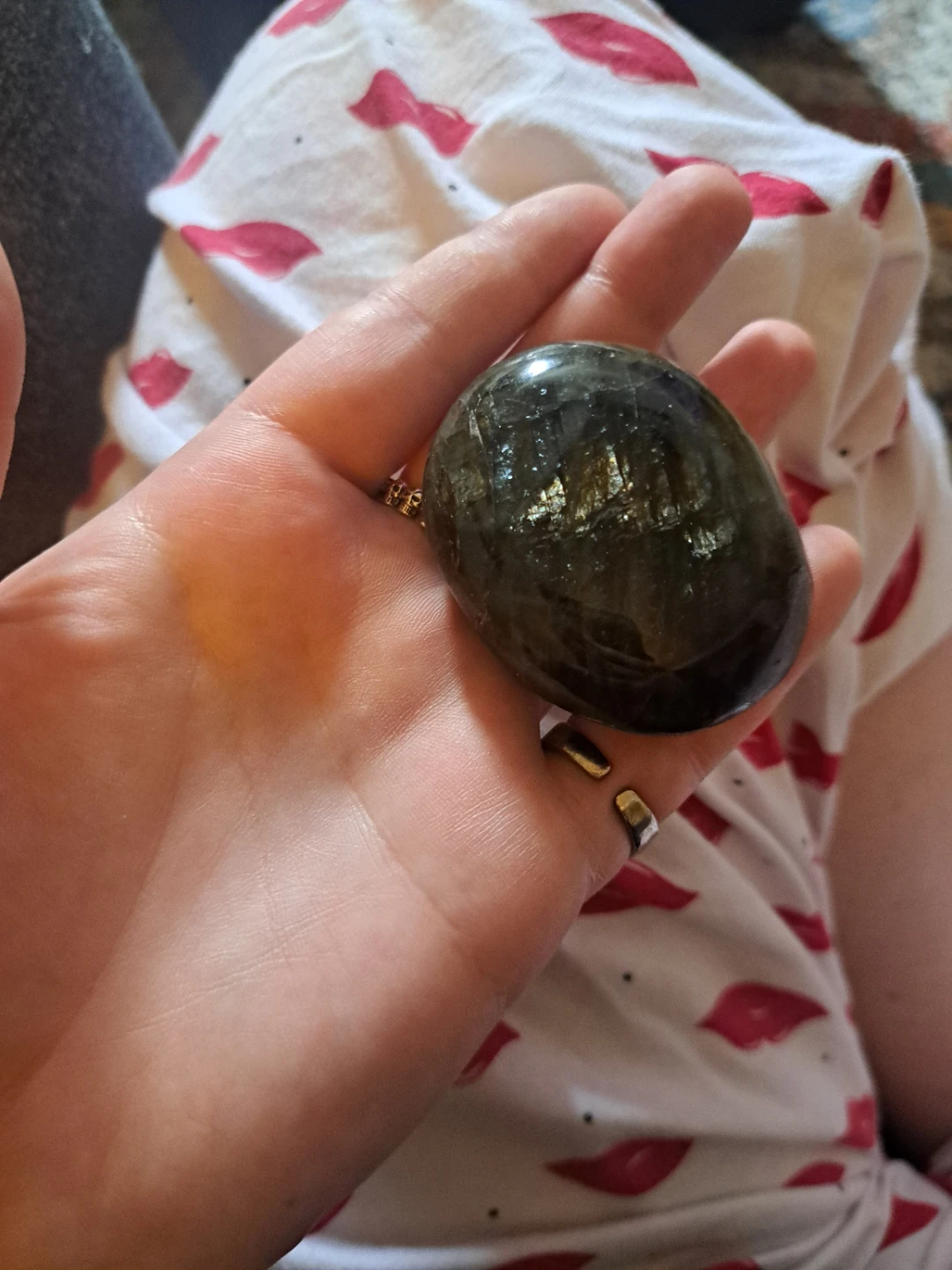 Polished Labradorite Palm Stone - photo 4