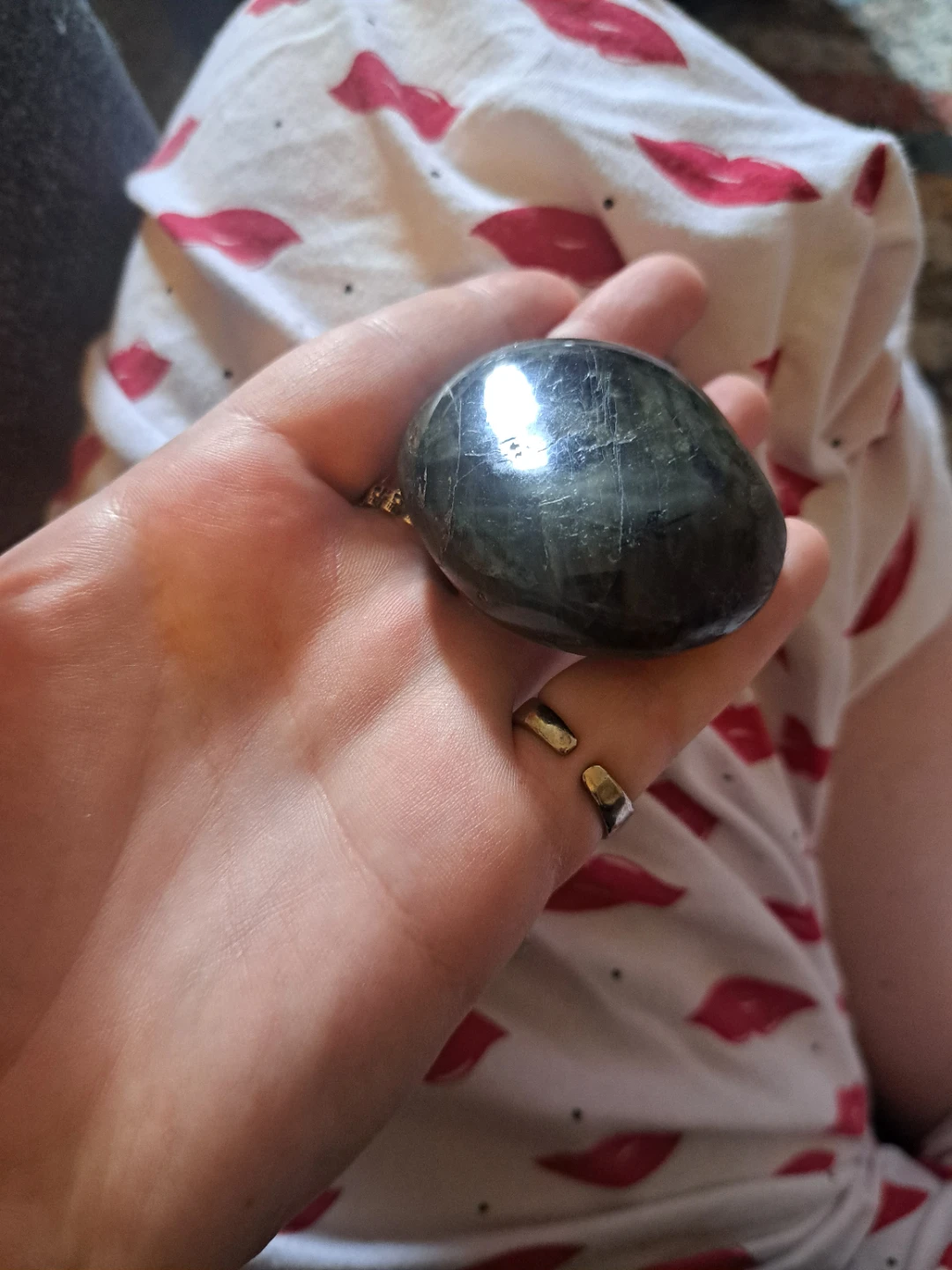 Polished Labradorite Palm Stone - photo 5