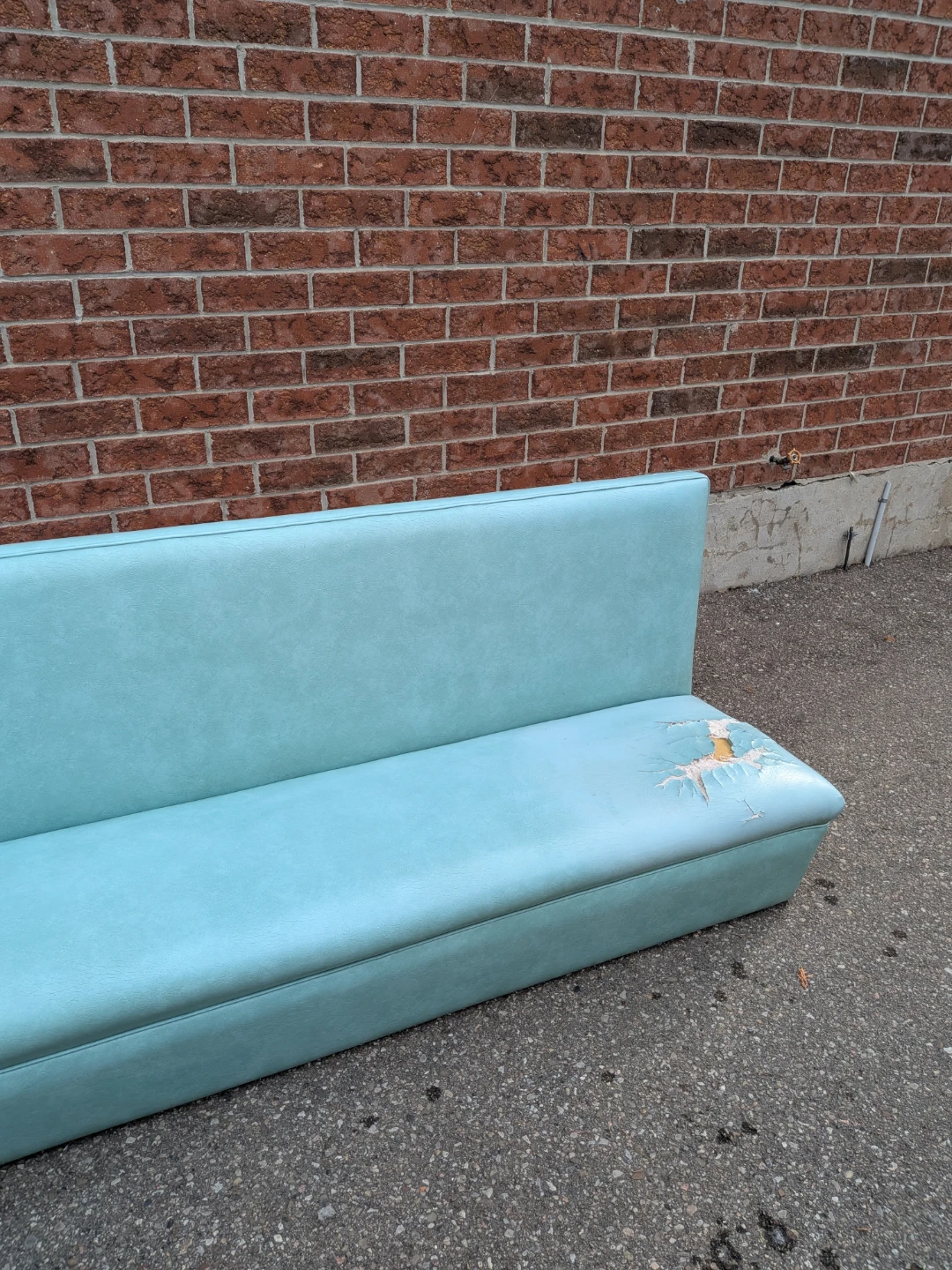 Turquoise Diner Booth/Mid-Century Corner Banquette – Retro - photo 4