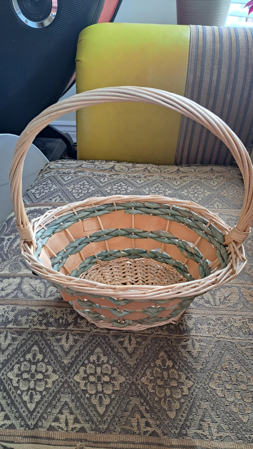 Wicker Basket with Handle