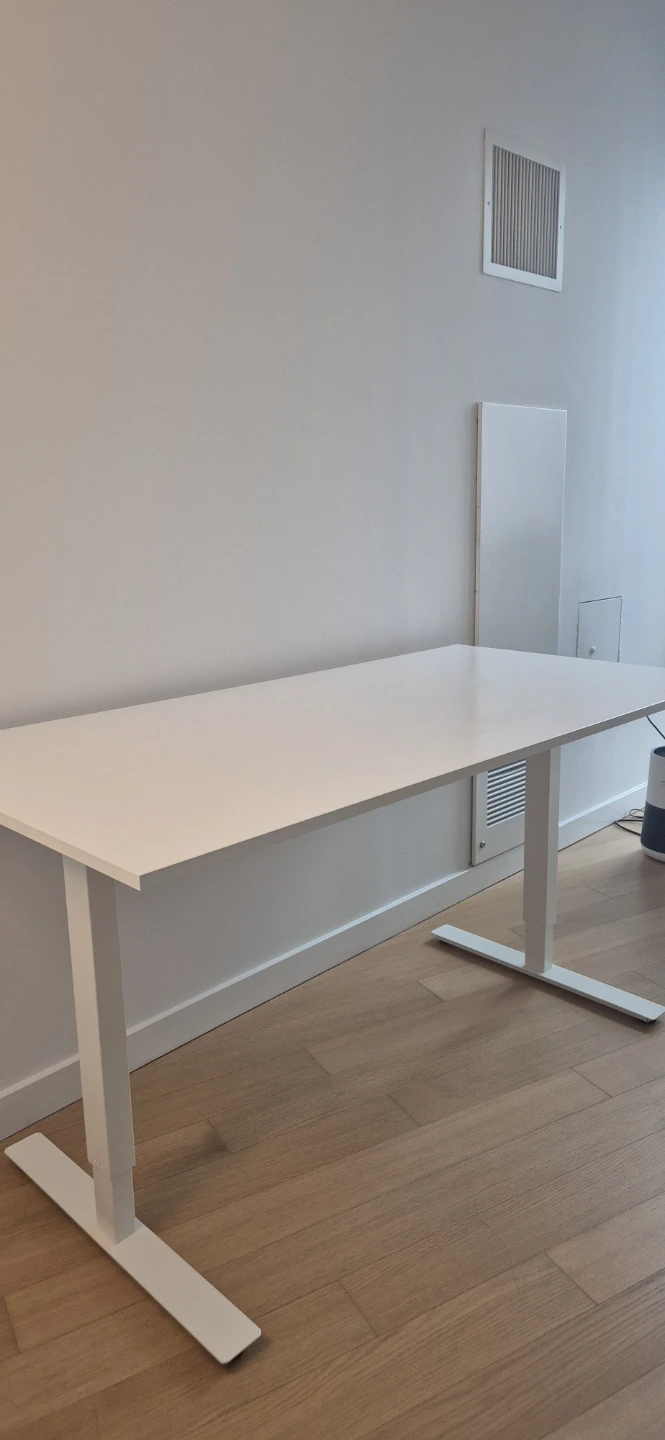 Manual Height Adjustable Standing Desk - White - photo 5