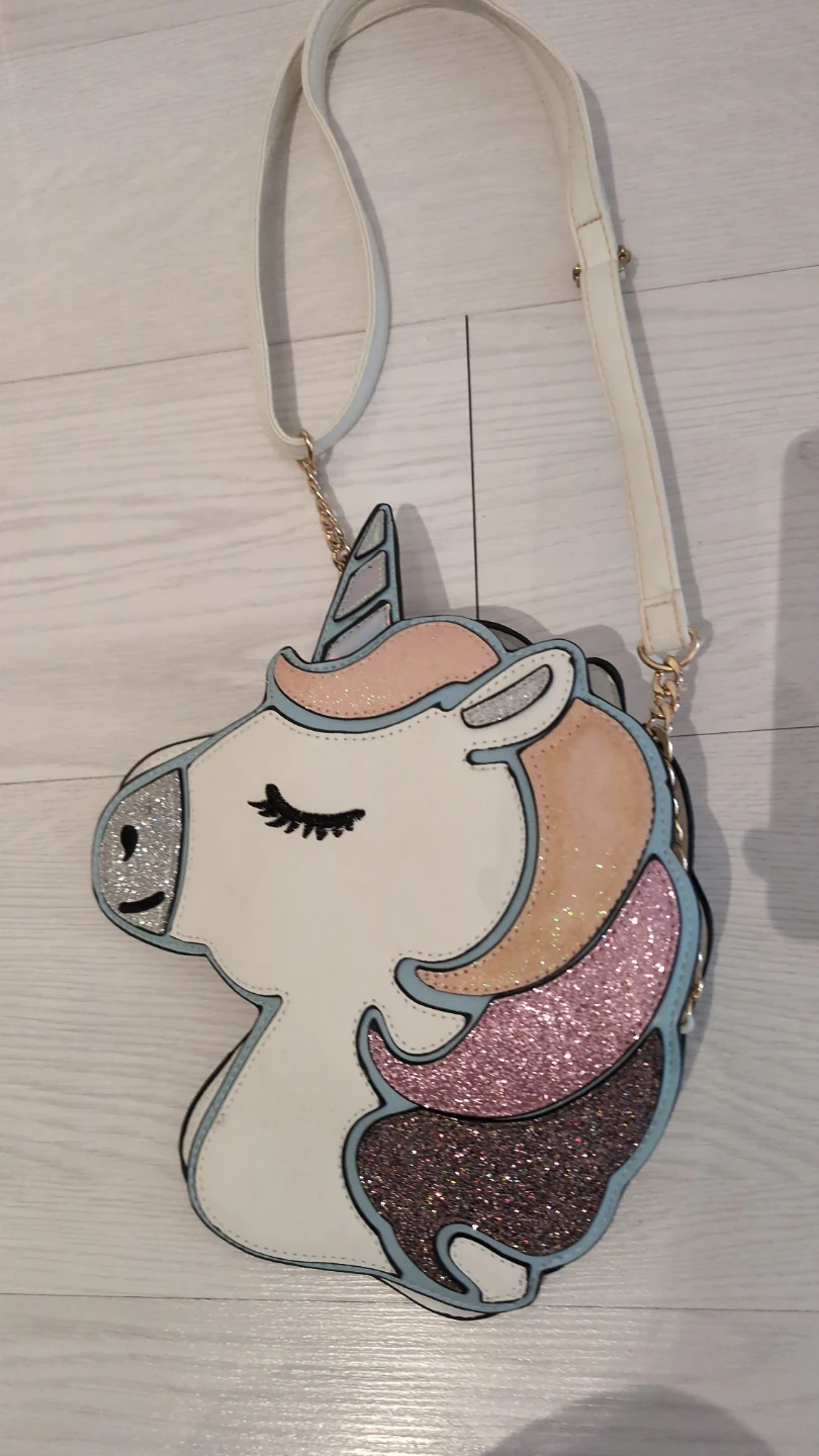 White Unicorn Head Purse