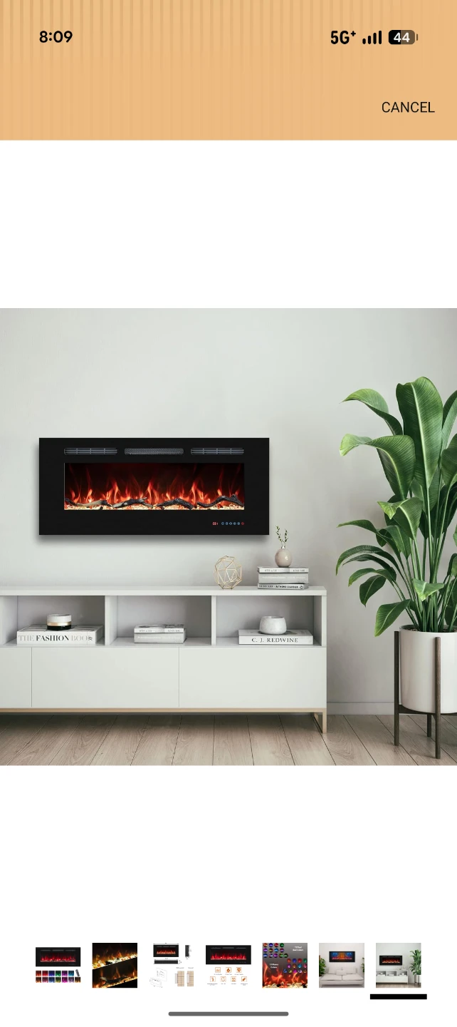 36" Electric Fireplace with Remote Control - photo 4