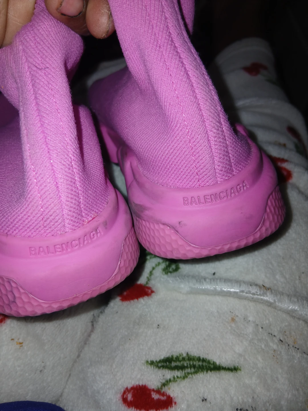 Balenciaga Pink Sock Sneakers - photo 5