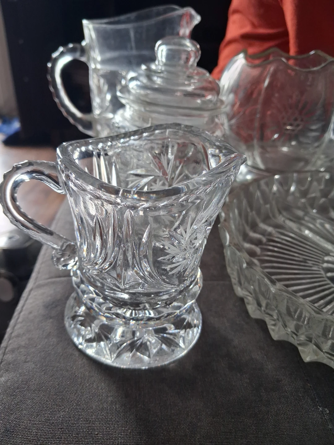 Vintage Etched Crystal Glassware