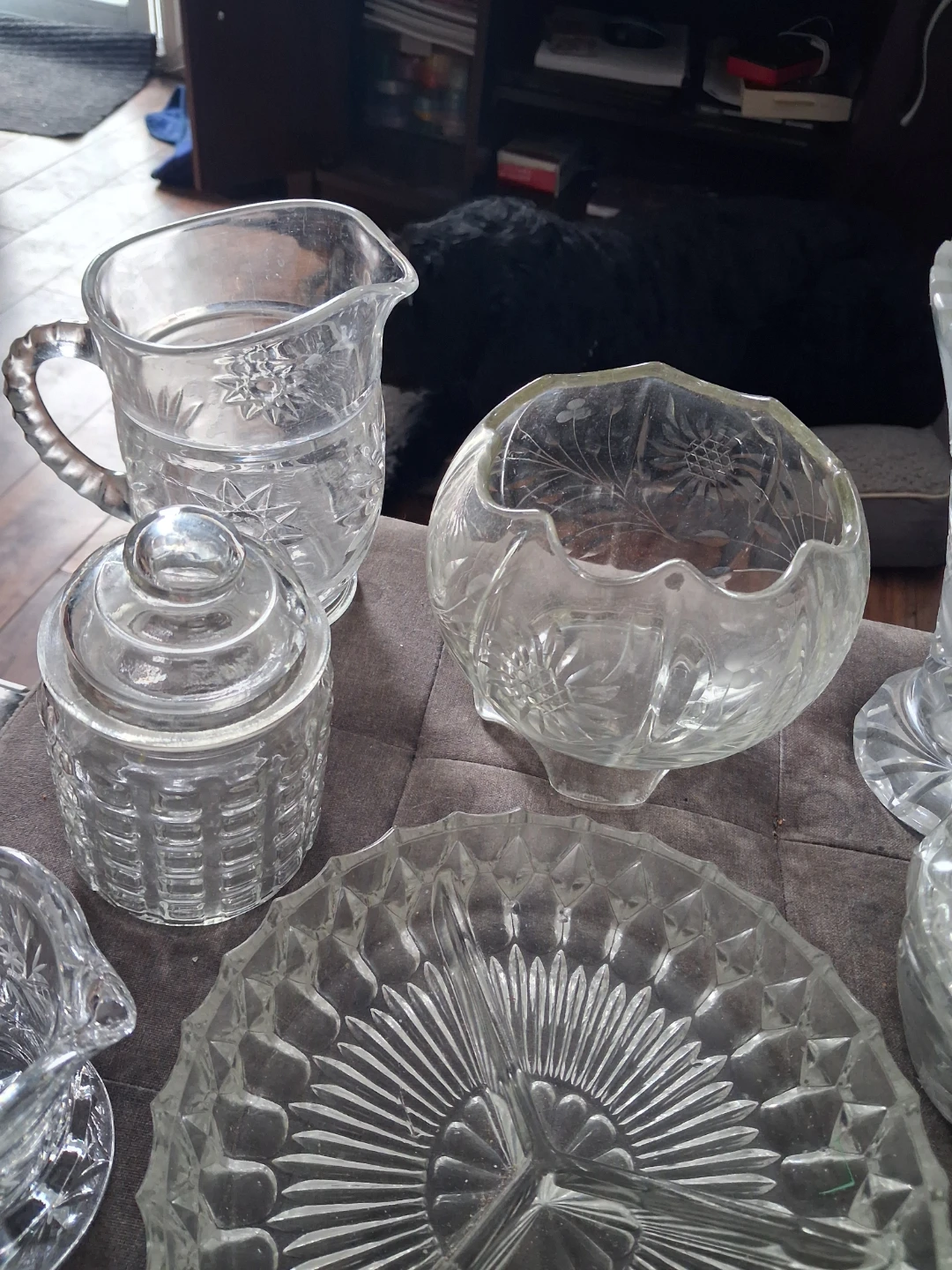 Vintage Etched Crystal Glassware - photo 2