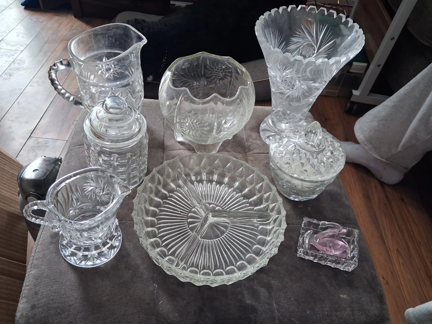 Vintage Etched Crystal Glassware - photo 4