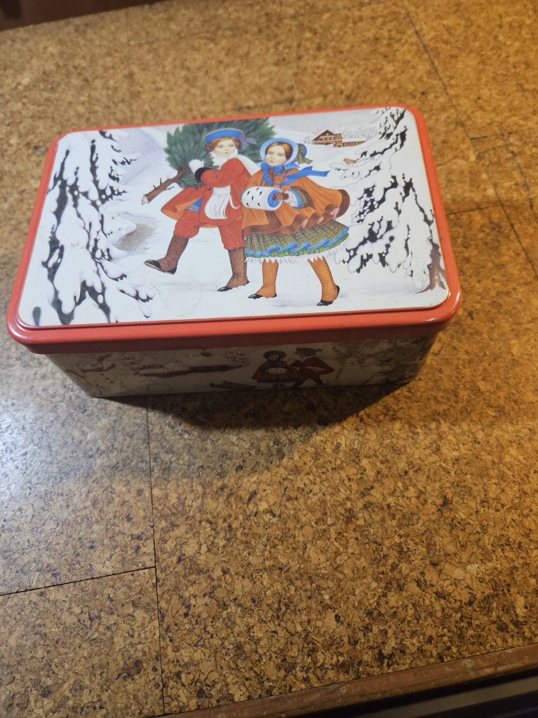 Vintage Christmas Tin Box - photo 3