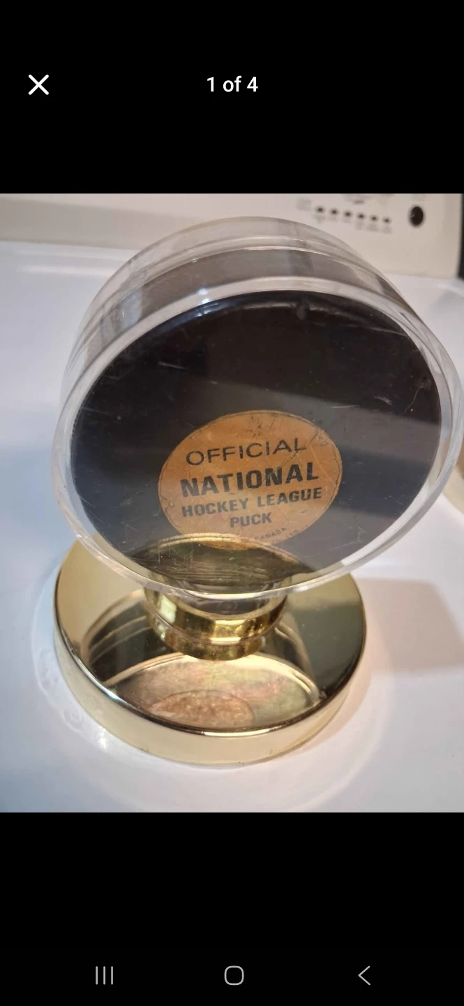 Vintage NHL Viceroy Hockey Puck with Holder - photo 2