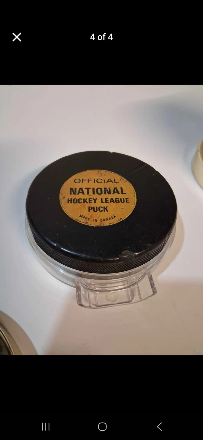 Vintage NHL Viceroy Hockey Puck with Holder - photo 4