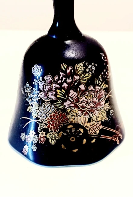 Hand Painted Porcelain Angela Fine Cobalt Bell - photo 2