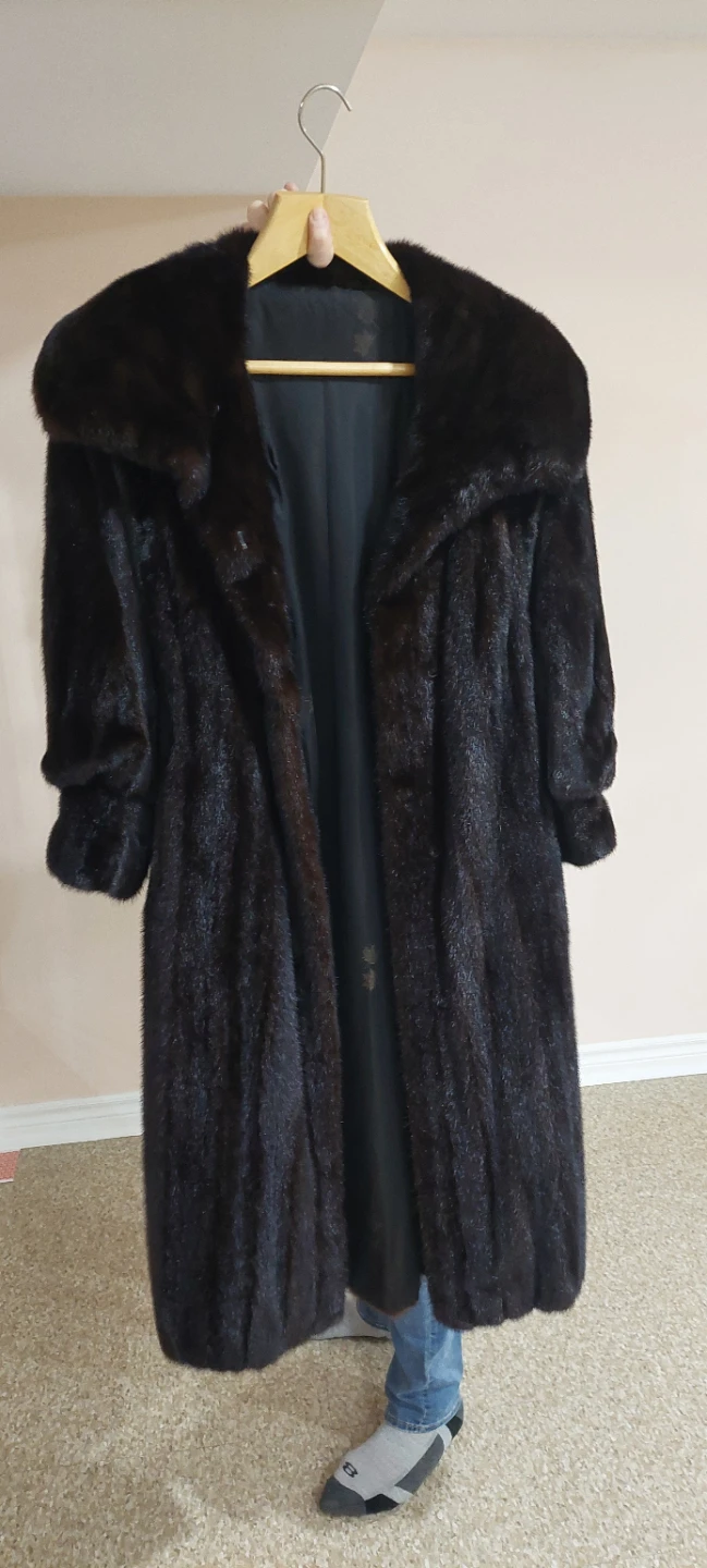 Dark Mink Fur Coat