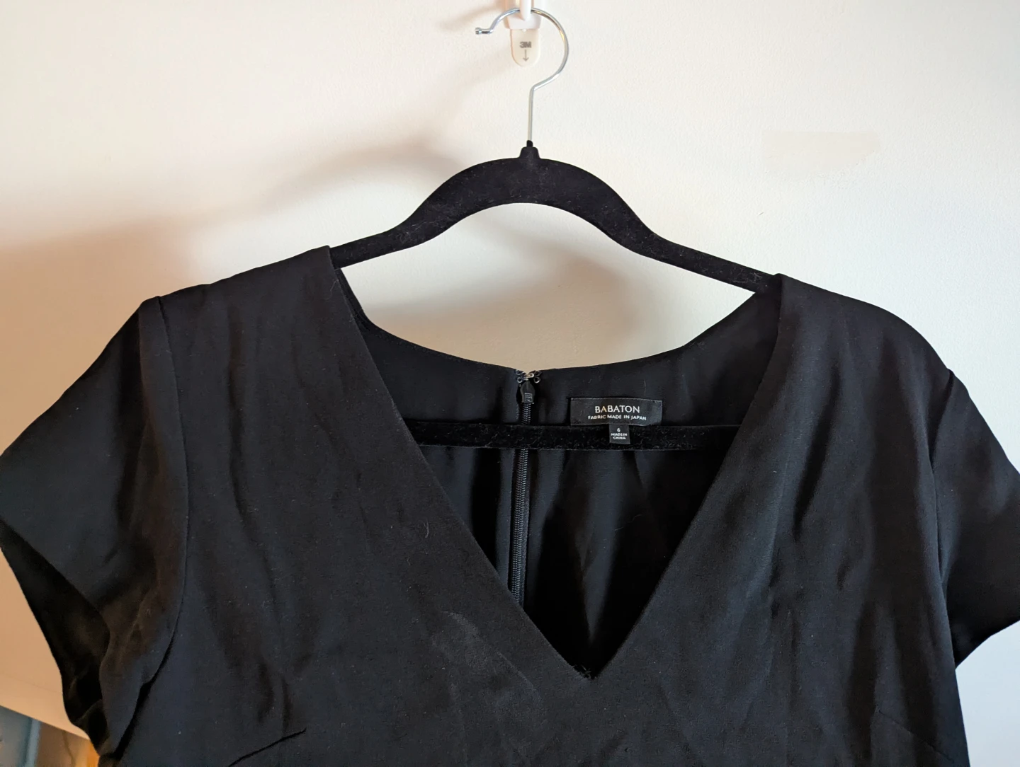 Babaton Black V-Neck Dress - photo 2