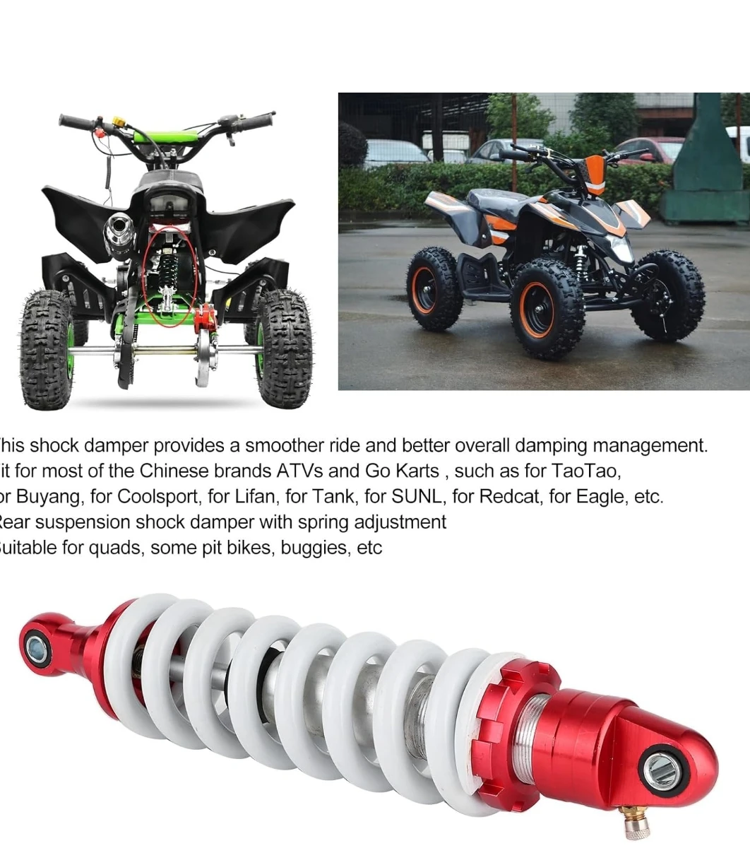 13"DamperRearShockSuspension for Motorcycle Quad Dirt Bike ATV - photo 4