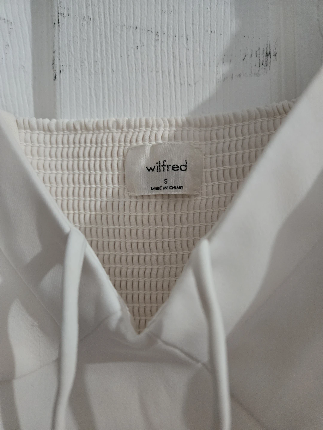 Wilfred White Puff Sleeve Corset Top Size S - photo 2
