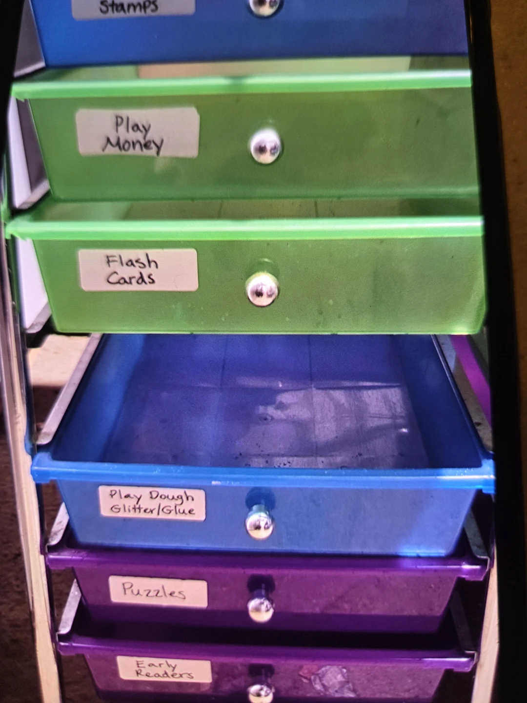 12 Drawer Storage Cart with Labels - photo 2