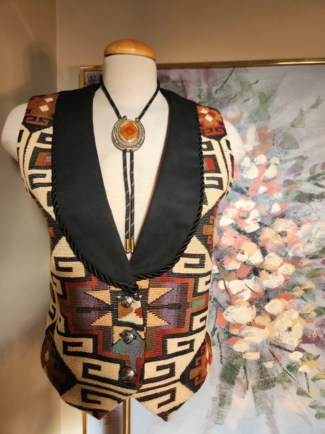Taylor made custom Southwestern Tapestry Vestq