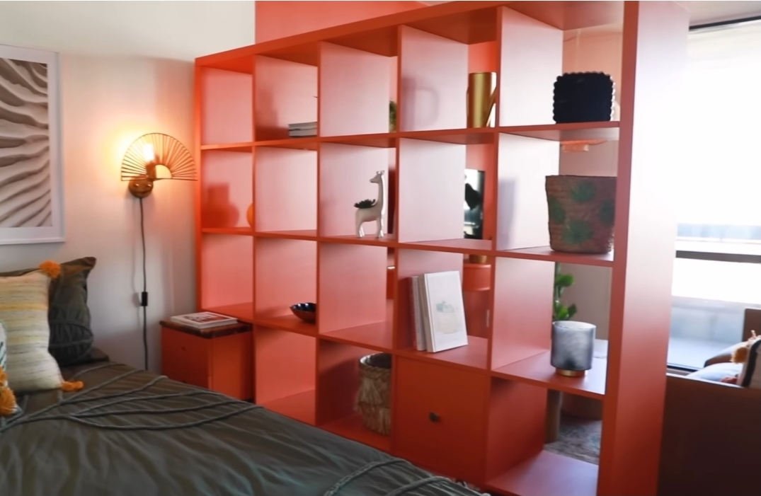 Rich Coral Cube Kallax Shelving Unit