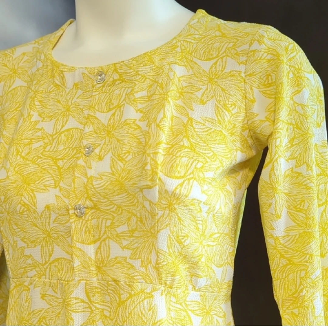 Yellow floral maxi dress - photo 2