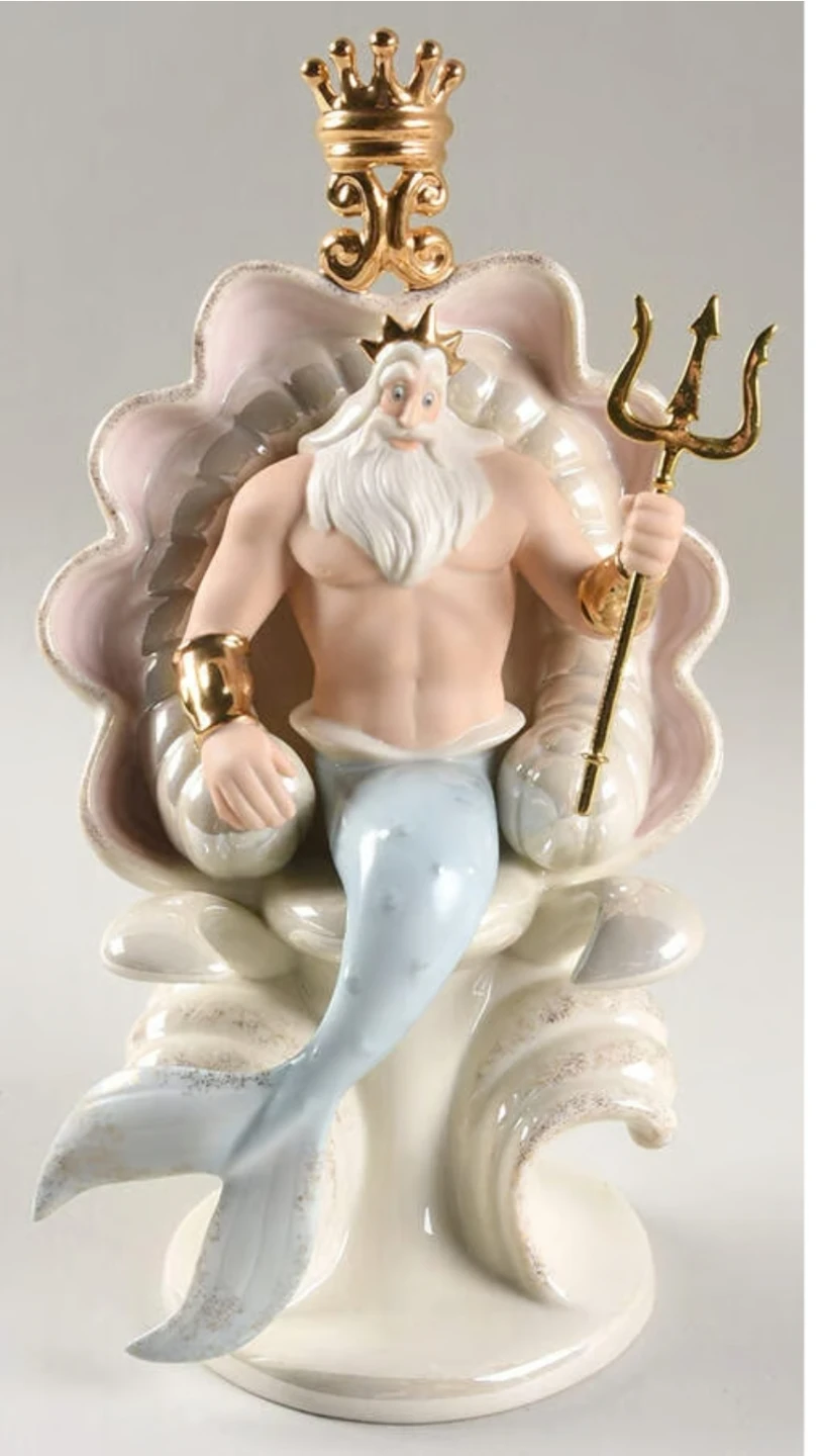 🌱Lenox King Triton Figurine  The Little Mermaid Disney Collectio - photo 2