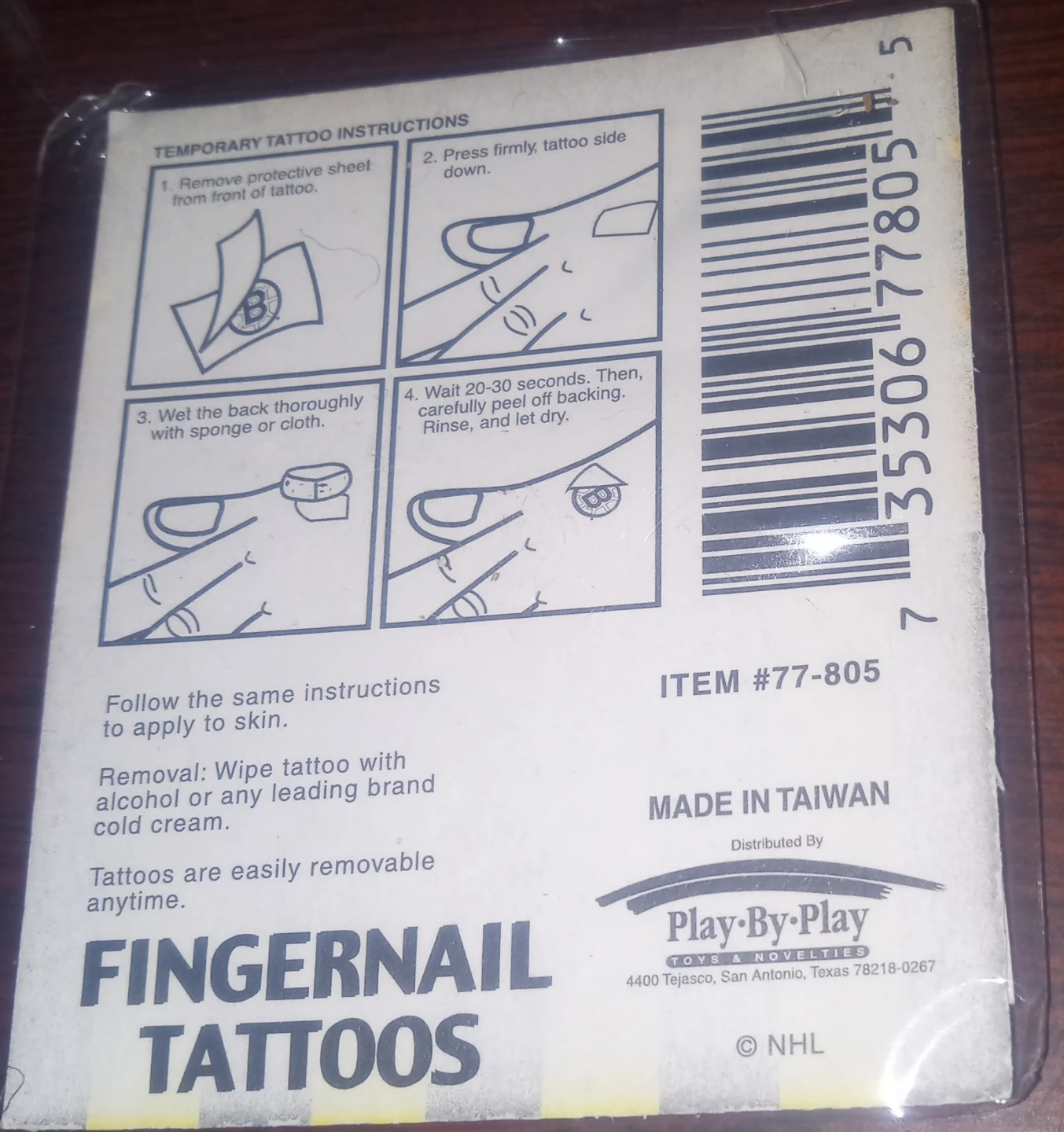 Play-By-Play Fingernail Tattoos - Pittsburgh Penguins - photo 2
