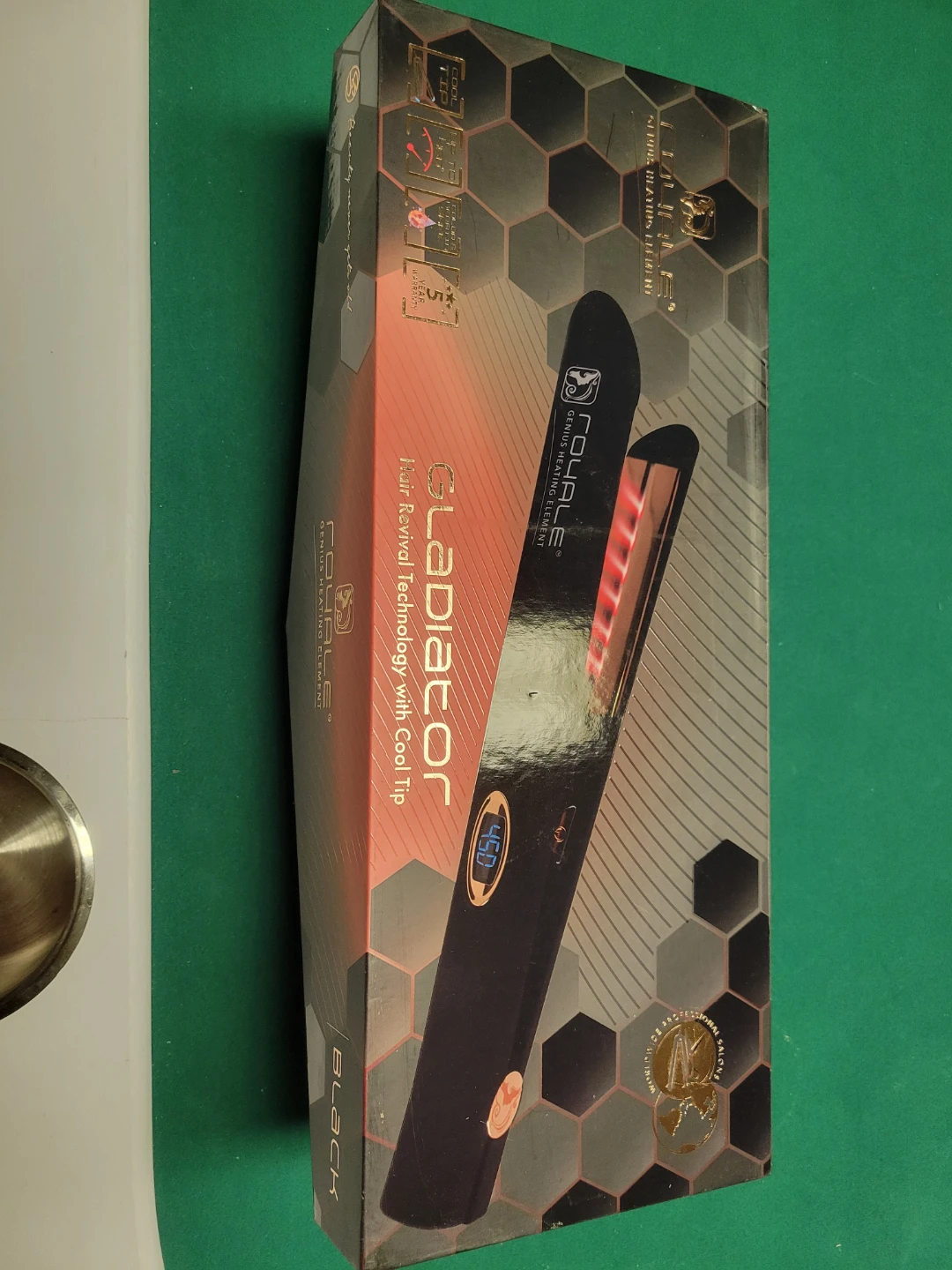 Royale Gladiator Hair Straightener with Cool Tip