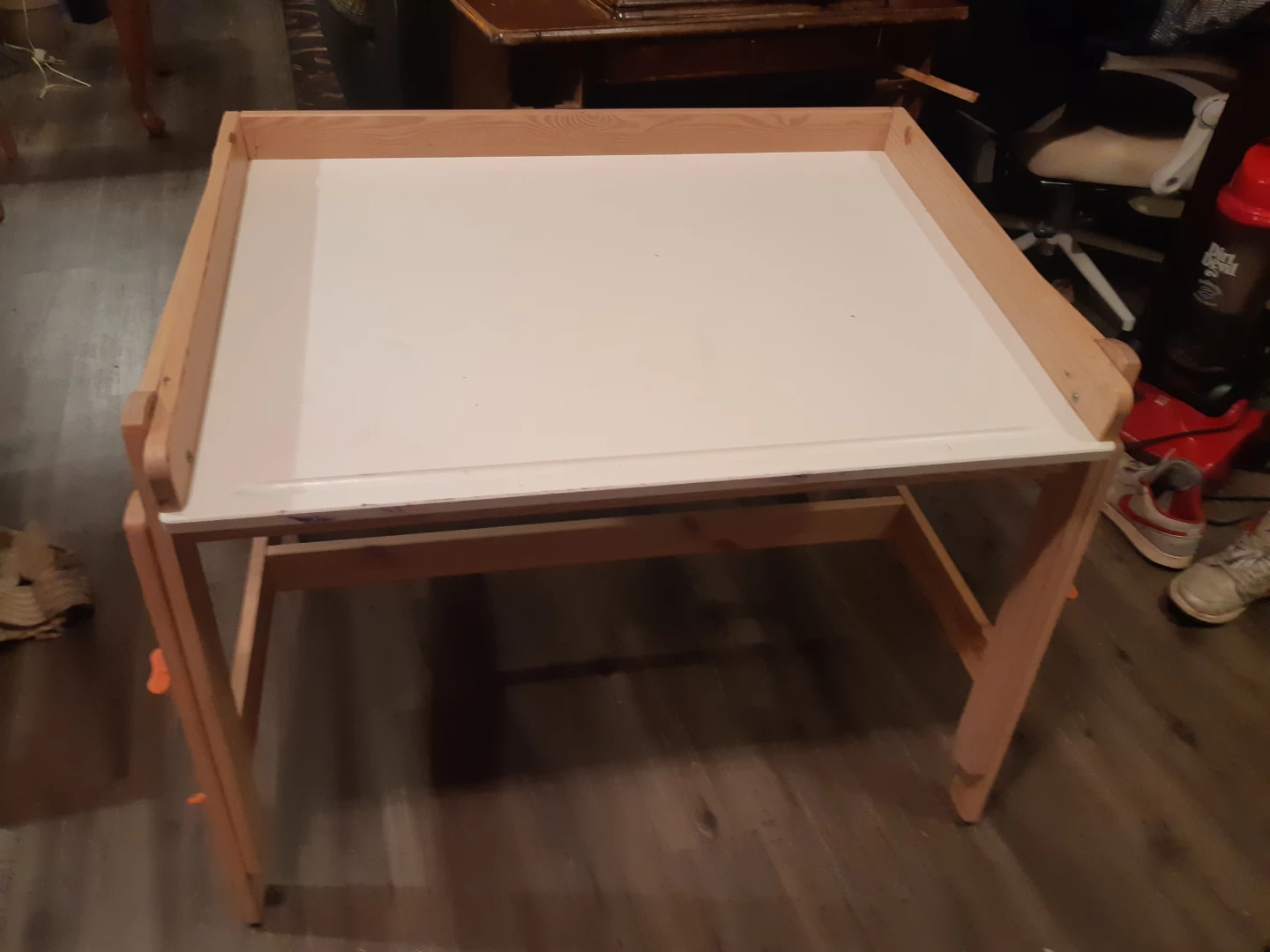 Kids Wooden Art Easel Table