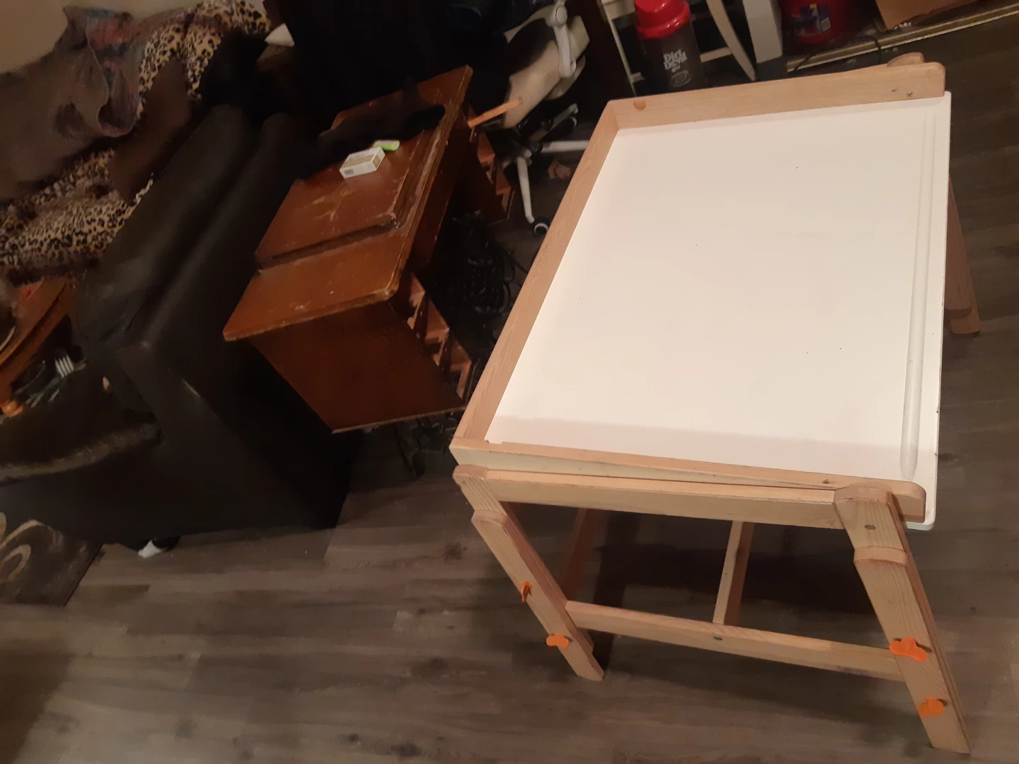 Kids Wooden Art Easel Table - photo 2