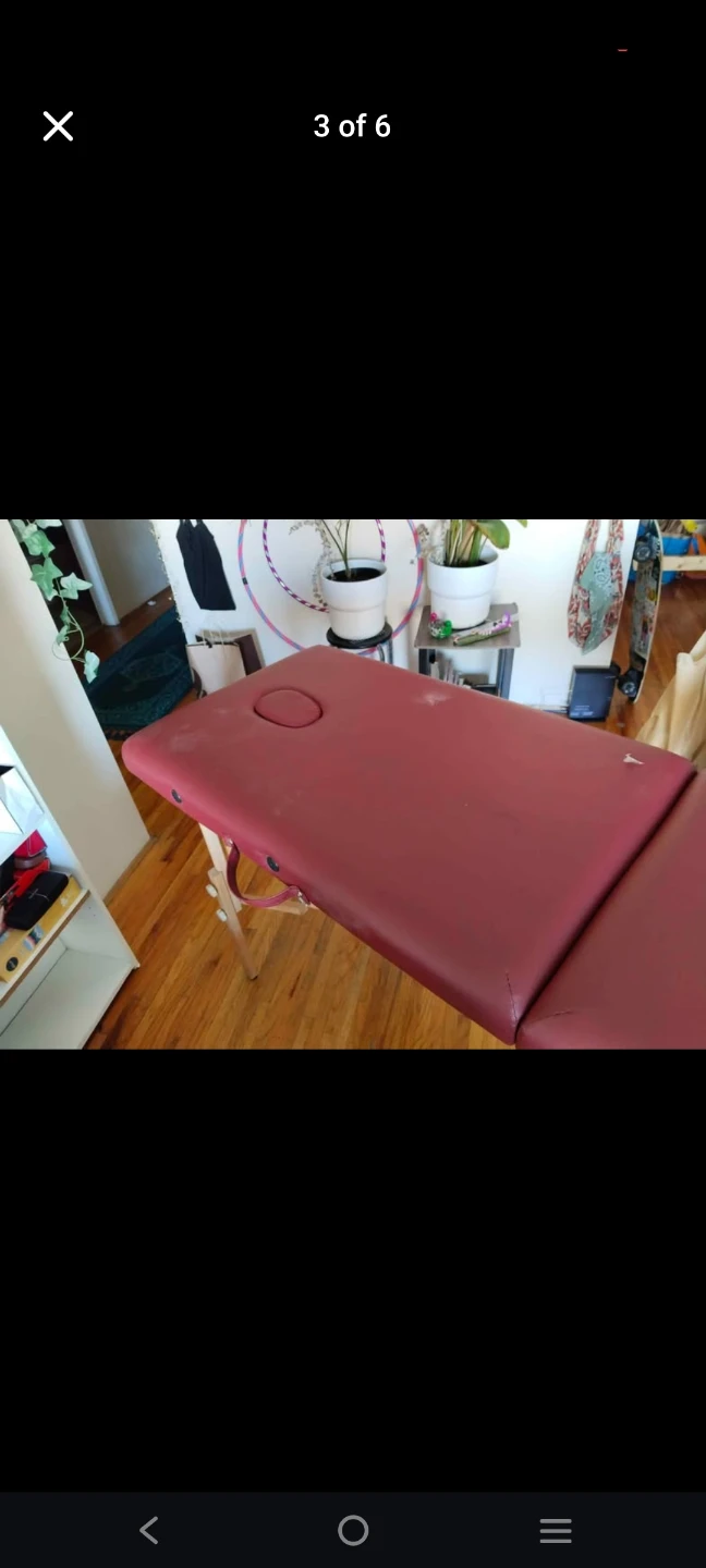 Portable Massage Table - Burgundy - photo 3