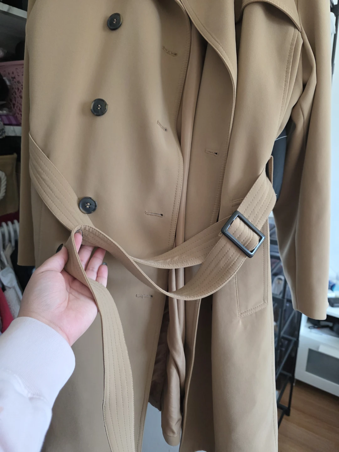 H&M Tan Trench Coat - photo 2