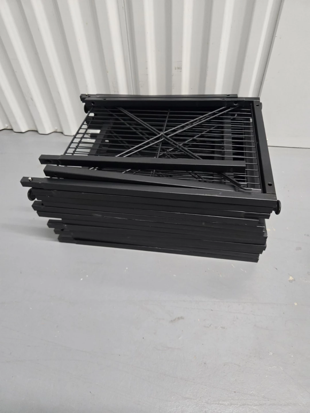 4-Tier Black Metal Wire Shelf Unit - photo 4