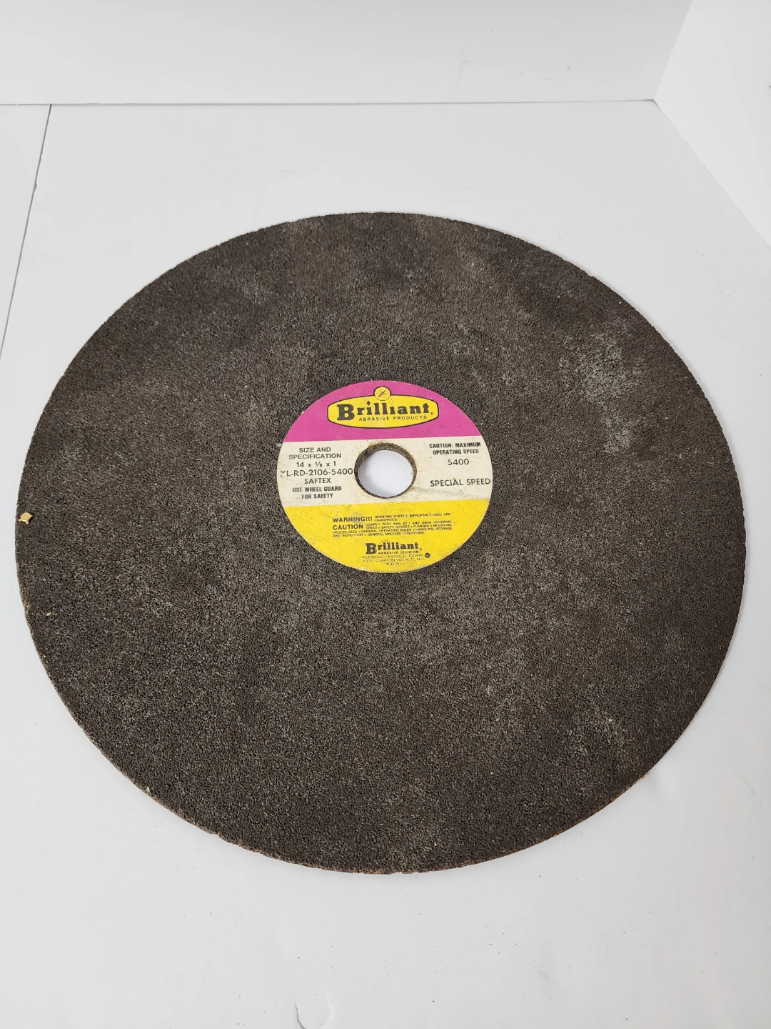 Brilliant Saftex 14" x 1/8" x 1" Abrasive Cutoff Wheel