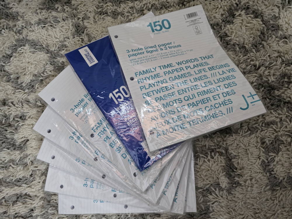 150 Sheets of 3-Hole Lined Paper - photo 2