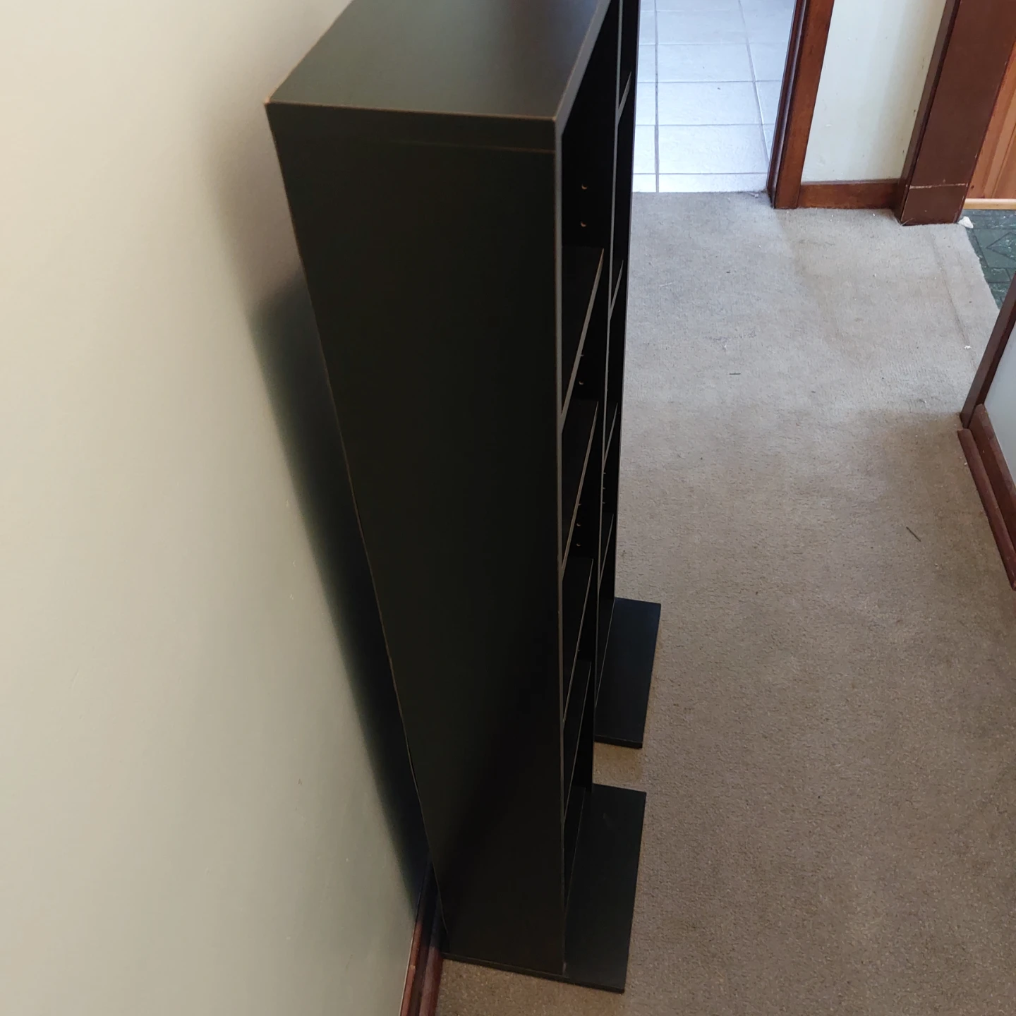 Set of two black shelving units - photo 2