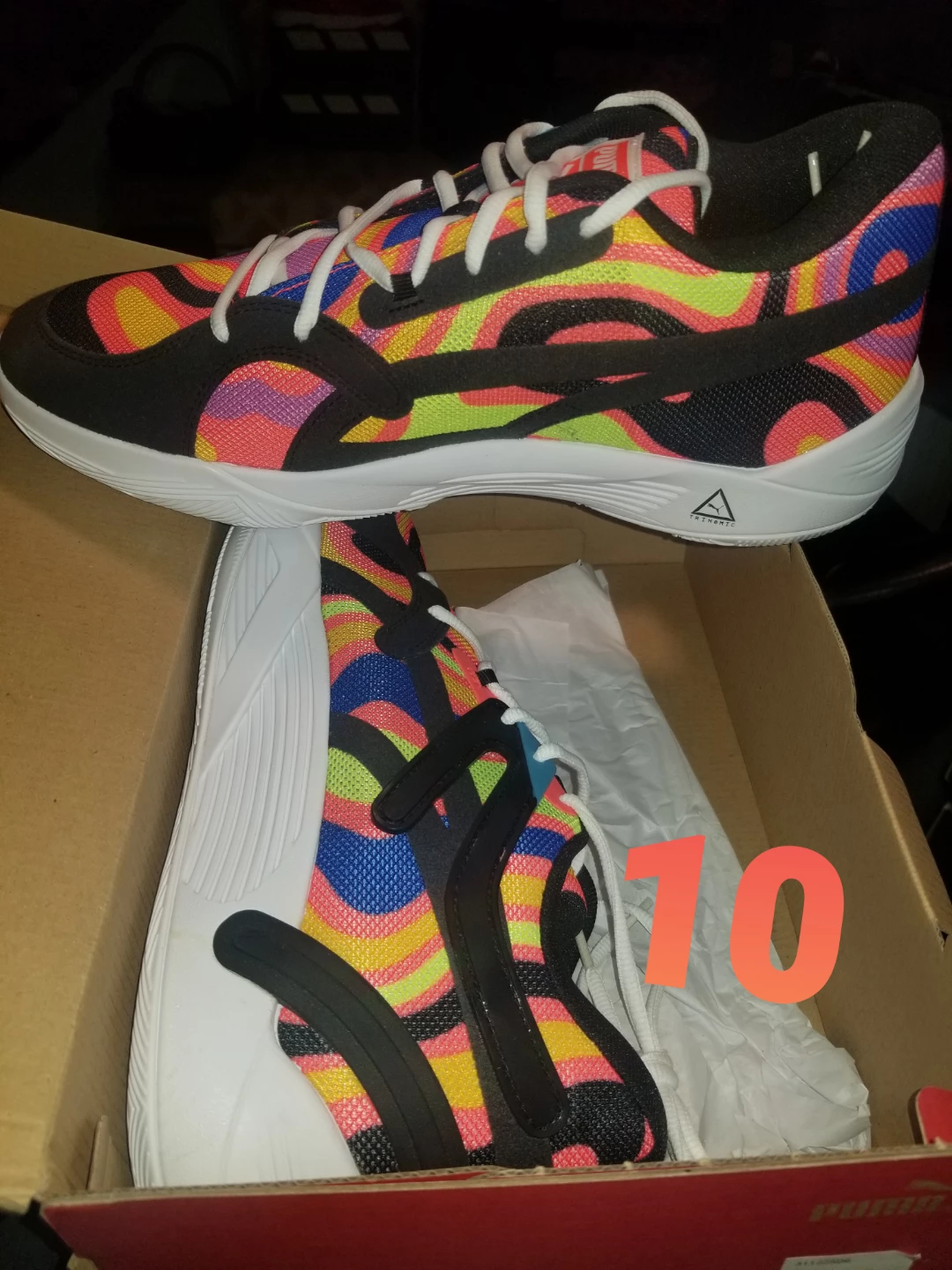 Puma Basketball Shoes Size 10 Multi-Color