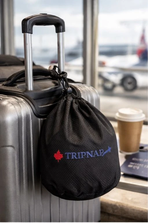 TRIPNAP Travel Pillow Set with Eye Mask and Keychain
