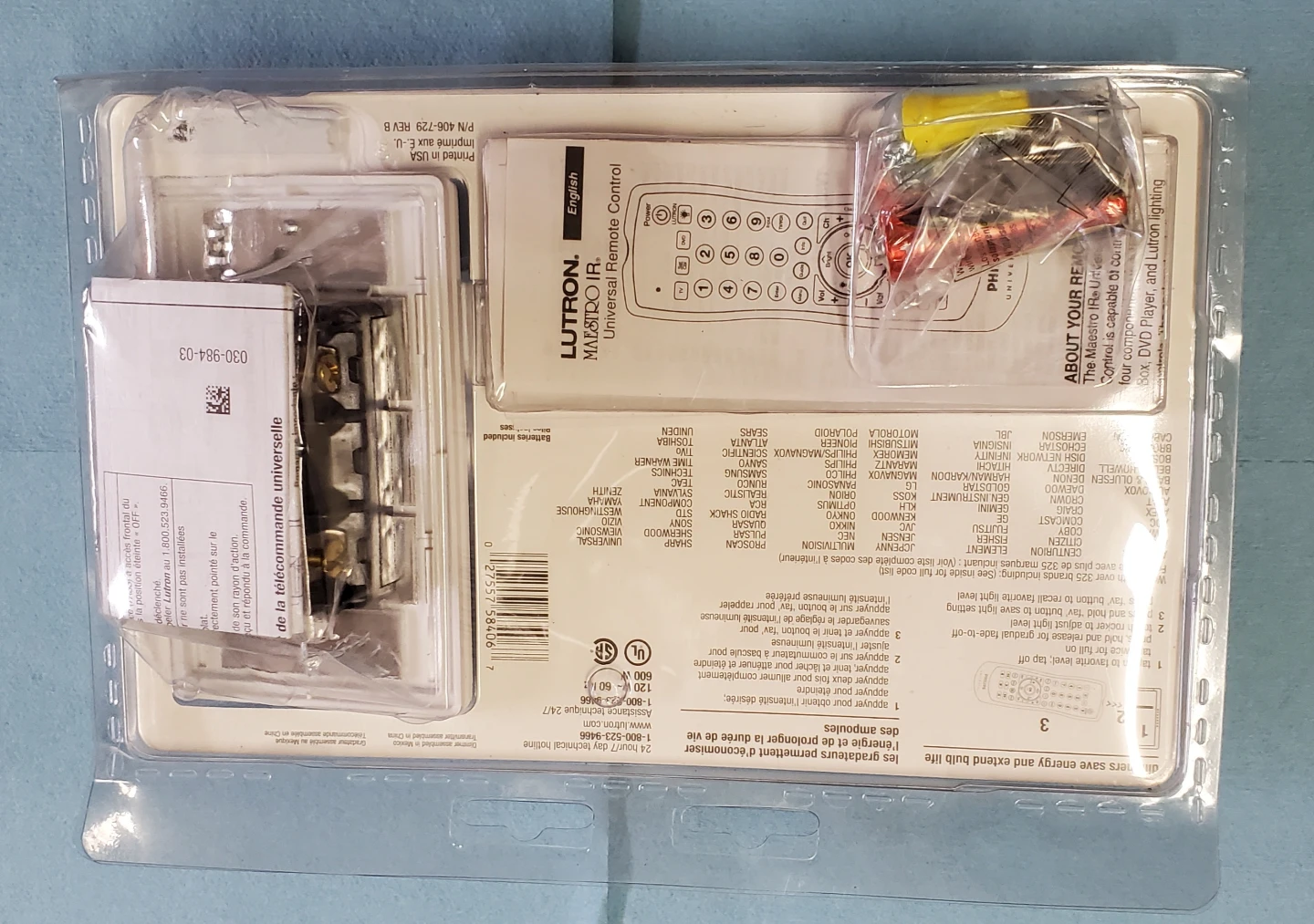 🥕 Lutron MIR-600UHHW-WH-C Universal Remote and Dimmer Kit - photo 2