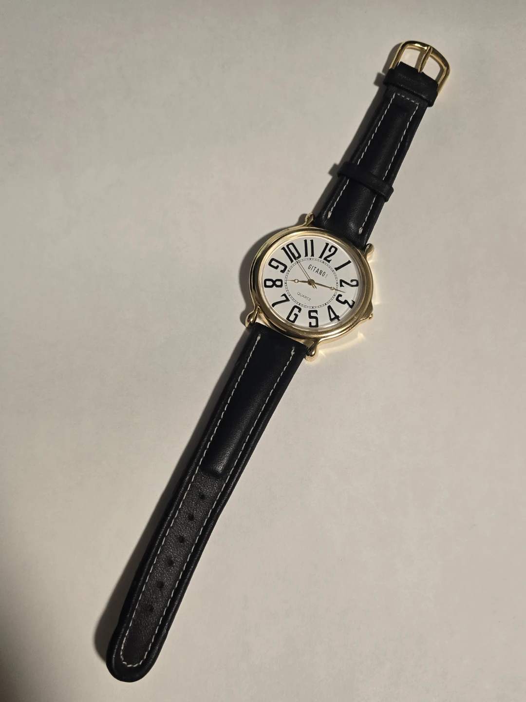 Extremely Large Round Gitano Quartz Watch 4.4cm case diameter